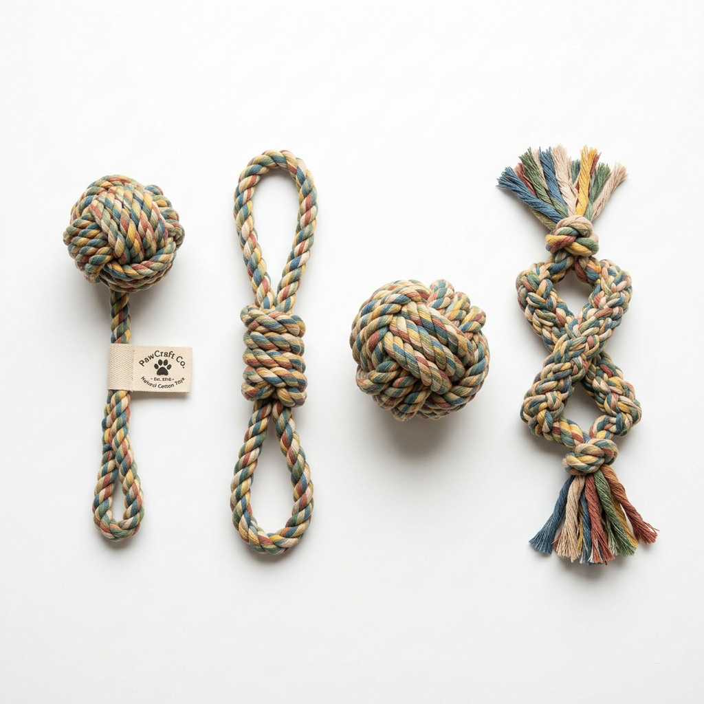 PawCraft Co. Rope Chew Toy Bundle