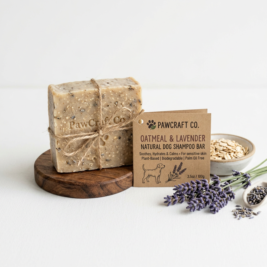 PawCraft Co. Natural Dog Shampoo Bar