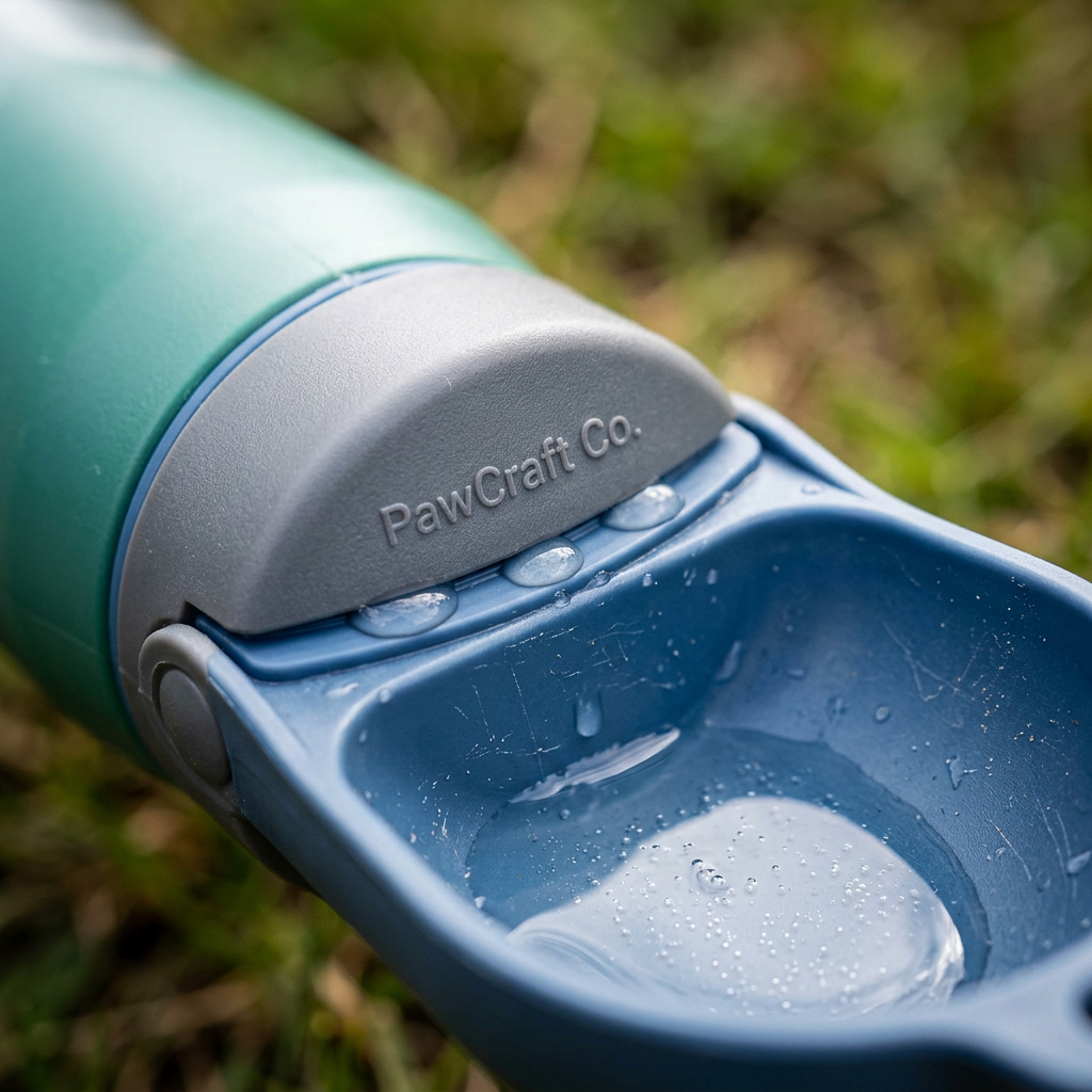 PawCraft Co. Portable Dog Water Bottle detail