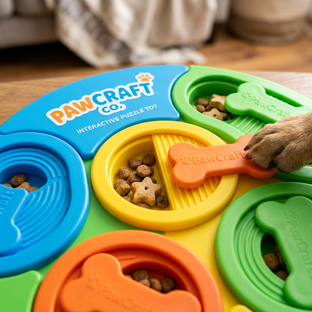 PawCraft Co. Interactive Puzzle Toy detail