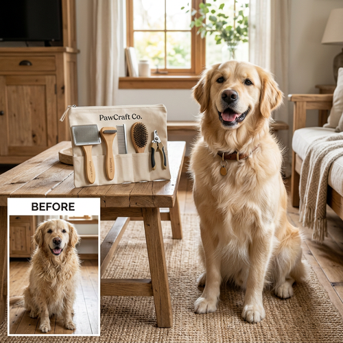 PawCraft Co. Dog Grooming Brush Set result