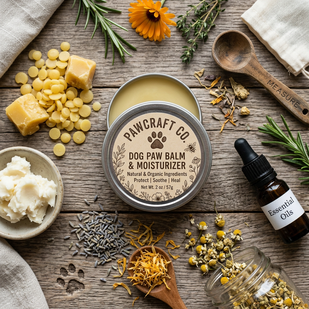 PawCraft Co. Dog Paw Balm ingredients