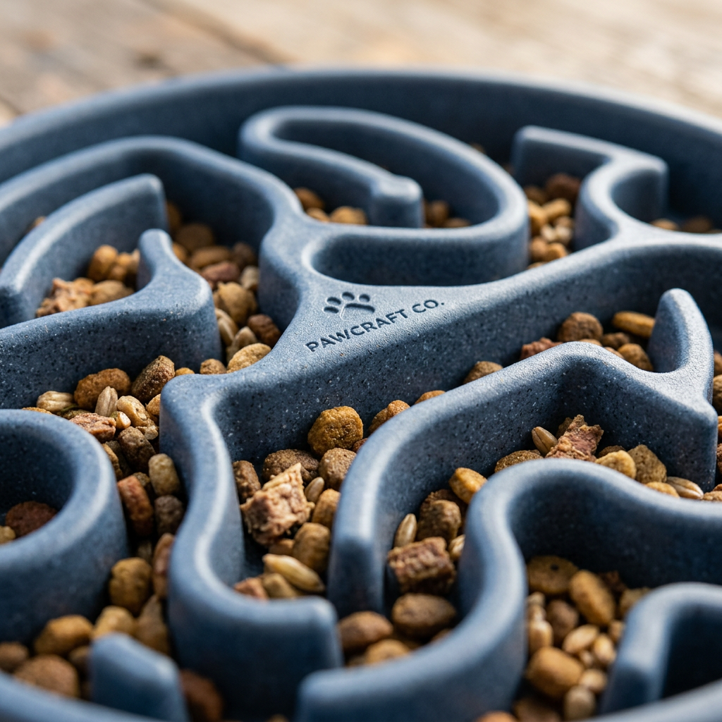 PawCraft Co. Slow Feeder Dog Bowl detail