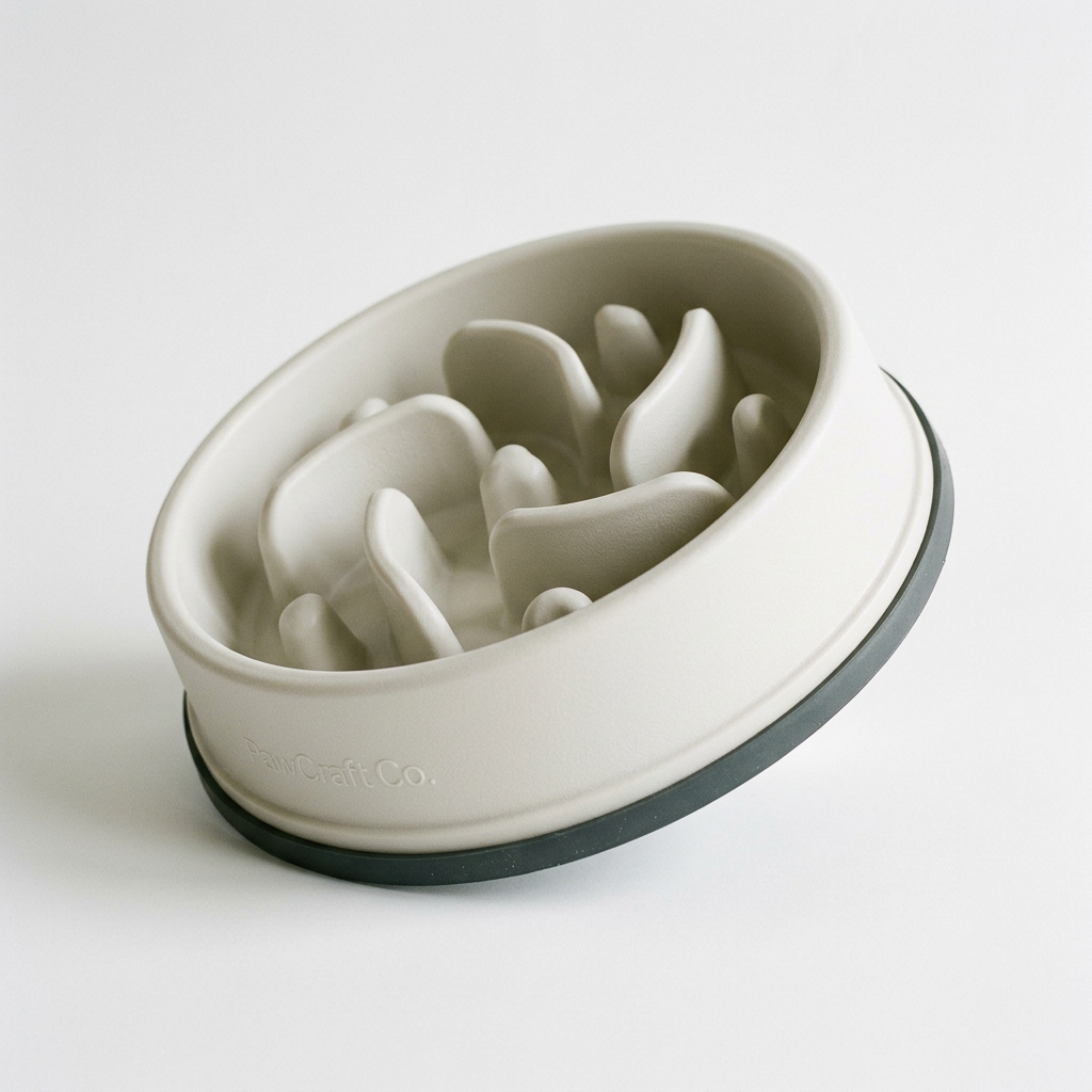 PawCraft Co. Slow Feeder Dog Bowl side angle
