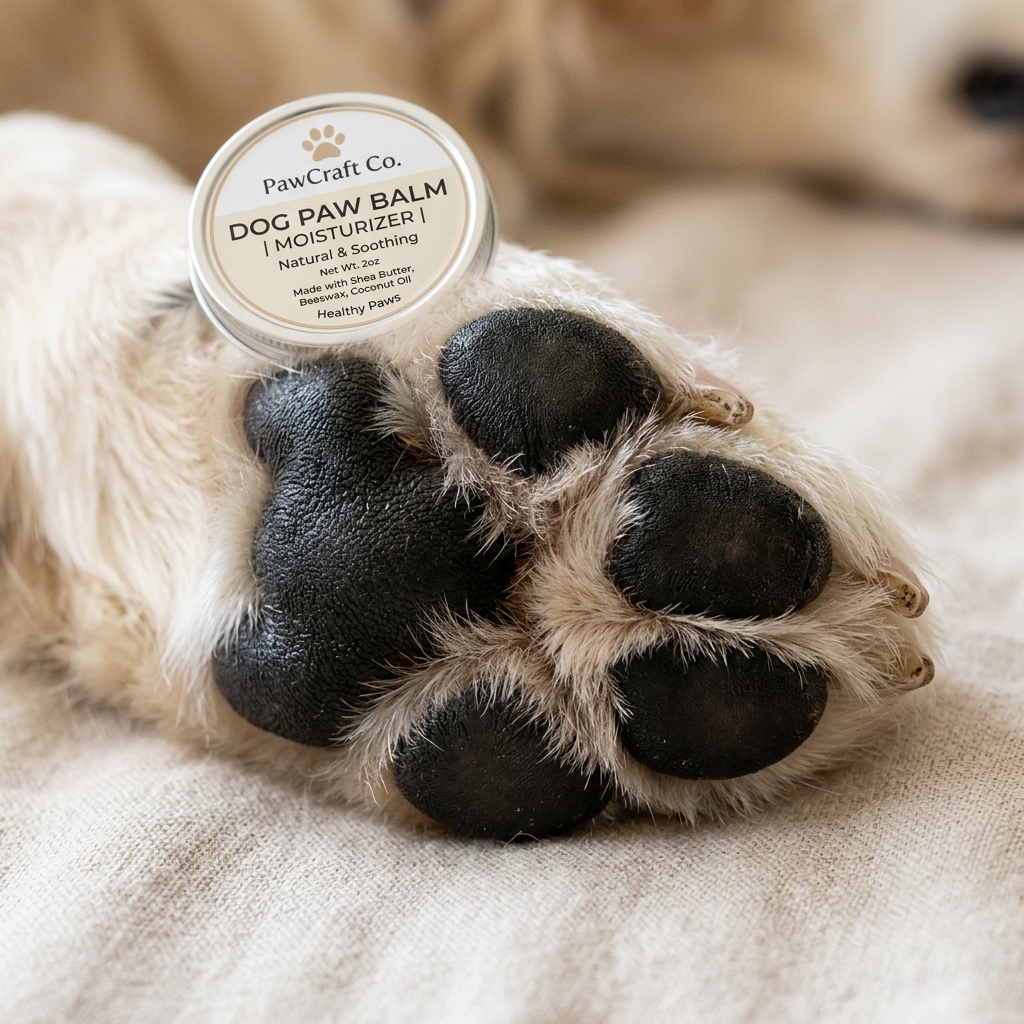 PawCraft Co. Dog Paw Balm paw close-up