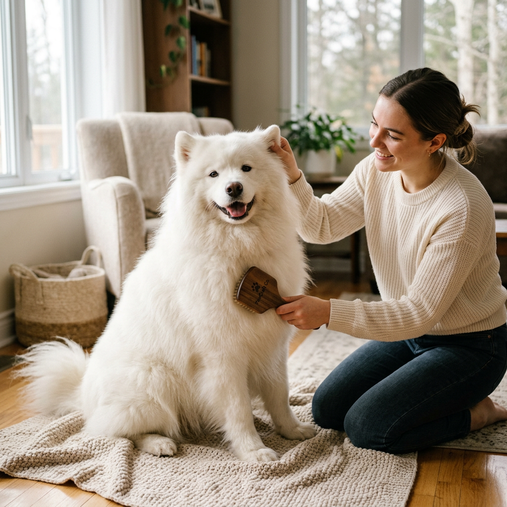 PawCraft Co. Dog Grooming Brush Set lifestyle